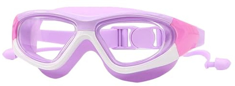 Veeteah Goggle per bambini per nuotare, occhiali da nuoto per bambini,Occhiali per anti - Vista ampia comode occhiali da nuoto in silicone per ragazze di età compresa tra 8 e 12 anni