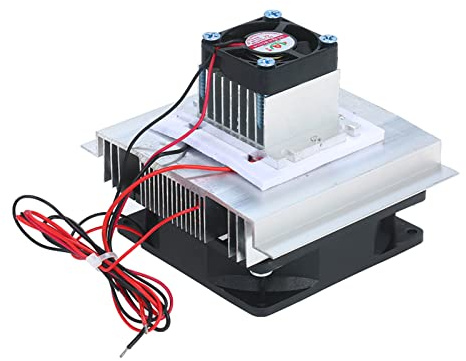 Matybobe Halvledarkylare TEC-kylplatta Termoelektriskt Kylsystem Gör-det-själv Kylenhetssats för Liten Yta 12V 50W med TEC 12705 för Bärbar Husdjurssäng Enkel Installation