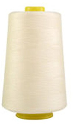 Overlock-garn – polyester – sömnad garn – 4 x 5 000 Yard Spulor – välj bland stort färgsortiment krämfärgad