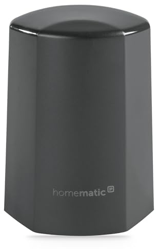 Homematic IP Temperatur- und Luftfeuchtigkeitssensor – außen, anthrazit | anthrazit, Smart Home Zubehör mit App-Funktion, Temperaturmessung, kabellos, 150574A0