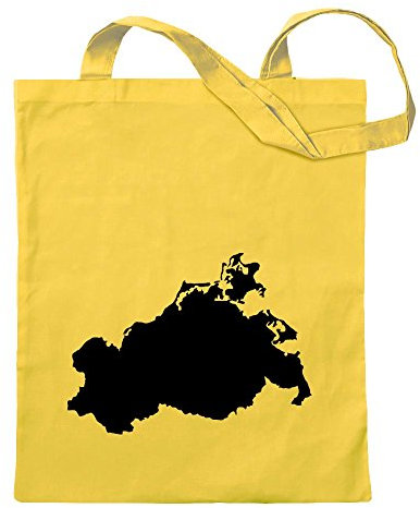 Kiwistar - Baumwolltasche - gelb - Mecklenburg - Vorpommern - Tragetasche Stoffbeutel Umhängetasche Langer Henkel