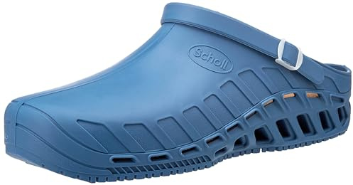 Scholl Clog Evo, Unisex - Adulto, Blu, 36 EU
