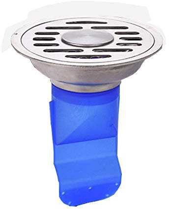 FCS Bathroom Desagüe de Suelo Drenaje de Piso de Acero Inoxidable,Canaleta de Ducha Desagüe de Ducha, Drain válvula antirretorno, One Way válvula, Anti-Olor, Anti-Obstrucción, 12cm (Size : Dual Use)