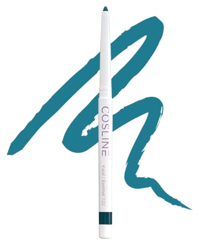 COSLINE Kajal Eyeliner Petrol 122, Wasserfest, Cremig, Stark pigmentiert