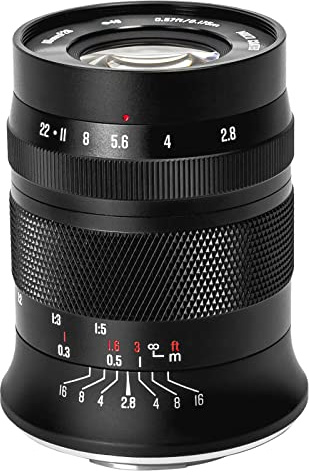 Meike 60mm F2.8 Vergrößerung Makro Manueller Fokus APS-C Objektiv Kompatibel mit Fujifilm X Mount Spiegellose Kameras X-T1 X-T2 X-T3 X-T4 X-T5 X-T10 X-T20 X-T100 X-T20 XPro1 X-S10