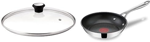 Tefal Jamie Oliver by Cook's Direct On Bratpfanne 20 cm & 20 cm Compatible Glass Lid