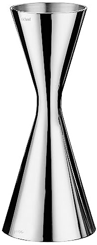 Cocktail mätkopp, cocktailjigger för bartendrar, dubbel med inre skala 60/90 ml, integrerade vågar 304 rostfritt stål mätkopp, bar mått dubbel sprit, för barer och