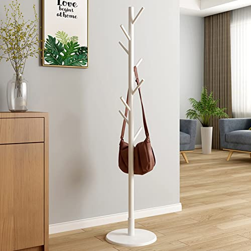 Freistehender Kleiderständer aus Holz, Freistehender Kleiderbügel, Garderobenständer, Eingangsbereich, Präsentation, Flur, Baum, Pullover, Kleiderbügel, Kleidung, Huthalter,