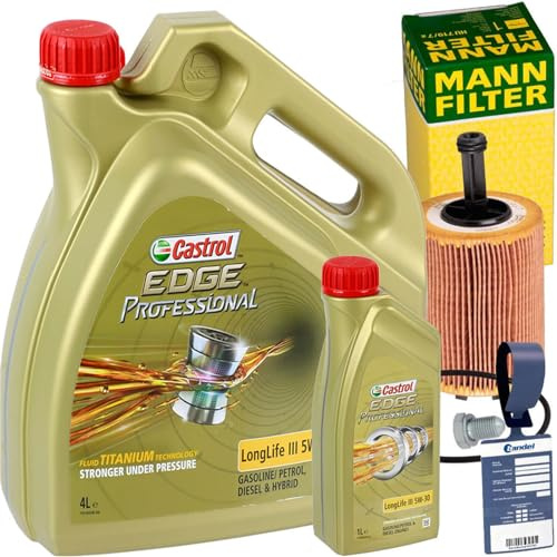 BandelOne Ölwechselpaket + 5W30 Öl TDI für TOURAN PASSAT 3C Golf 5 A3 8P A4 B8 A6 C6