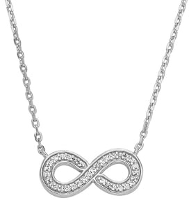 Fossil Damenkette Infinity Anhänger Sterlingsilber, JFS00632040