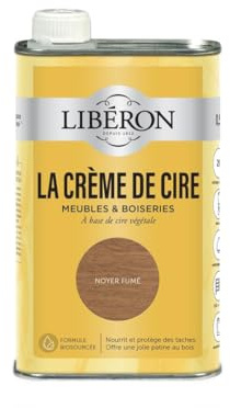 Libéron Crema de cera para madera, líquido, nuez ahumada 0,5L