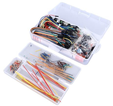 Cuifati Planche à Pain Professionnelle, Kit de Composants électroniques Fiable et Durable avec Conception à 830 Trous, Facile à Utiliser pour les Débutants, Kit de Démarrage électronique
