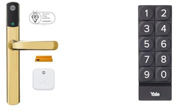 Yale Conexis L2 Smart Door Lock - Remote Access from Anywhere, Anytime, No Key Needed & Smart Keypad - 05/301000/BL – Black Digital Smart Lock Keypad for Linus with One Touch Locking