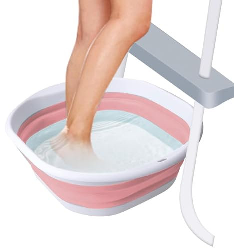 Bassin De Bain De Pieds De Piscine | Bain De Pieds Pliable pour Entrée De Piscine | Portable Baignoire De Trempage pour Bain De Pieds | Bassin De Trempage des Pieds pour Échelle D'entr De Piscine