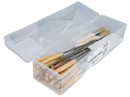 Grillzubehör-Set, Grillwerkzeug-Set,36X Edelstahl-Spachtel-Spieße mit Holzgriff - Gourmet Chefs Campfire Mais-Garnelen-Kochgeschirr für Küche, Picknick