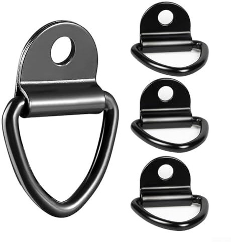 4 anillos en D de amarre, anillos en D de anclaje, para remolques, camiones, ATV, tiendas de campaña, hamacas y equipo de camping
