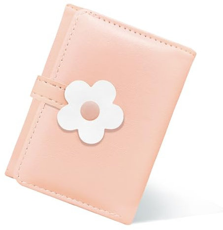 RUGBOL Portefeuille pour Filles, Joli Portefeuille pour Femmes, Petit Porte-Monnaie en Cuir, Porte-Monnaie, élégant, Jeune et Mignon, Porte-Cartes pour Femmes, Filles et Femmes (Rose)
