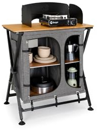 camp LIFE Küchenbox & Kleiderschrank Samara | Outdoor Küchenschrank Auto Camping Küche Miniküche für Zelt Vorzelt Wohnmobil | Reiseküche Campingschrank Campingküche faltbar (Küchenbox M)