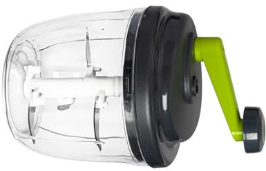 Tritatutto rapido con manovella manuale in acciaio inox 420, lavabile in lavastoviglie, utensile da cucina