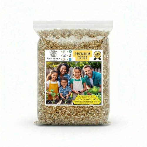 OLD TERRA NATURAL 3l. VERMICULITA para Plantas Sustrato orquideas Vermiculita para Plantas jardineria Arcilla expandida Piedras Drenaje macetas sustrato para orquideas Soil. (x1)