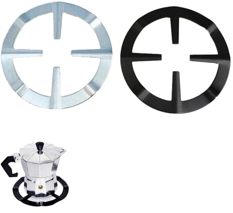 Mokka-Topfhalter, Kaffeekannenständer, langlebig, Gasherd-Reduzierstück, universal, rutschfest, Wärmedämmmatte, kompatibel mit Gasherden, Pfannen und kleinen Kochgeschirr