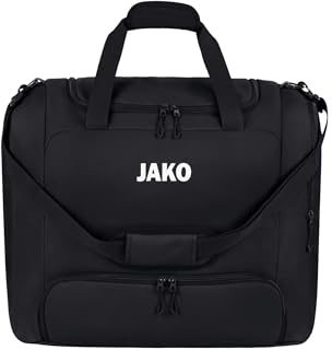 JAKO One Sporttasche mit Bodenfach – Geräumig, funktional und aus recyceltem Polyester, optimaler Stauraum, mehr Hygiene und Ordnung