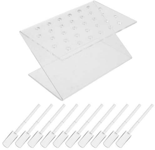 Support D’entraînement pour Ongles, Présentoir Plastique 32 Trous, Stable | Remplacement Facile, Rangement Peu Encombrant, Affiche Plusieurs Couleurs, Design Minimaliste, Style Simple et Soigné