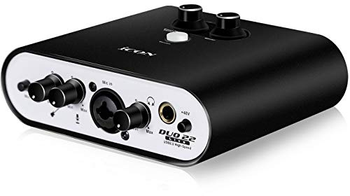 Icon Pro Audio USB-Audio-Interface mit mobilen Streaming-Funktionen, Duo 22 Live (1 Mikrofon-Vorverstärker)