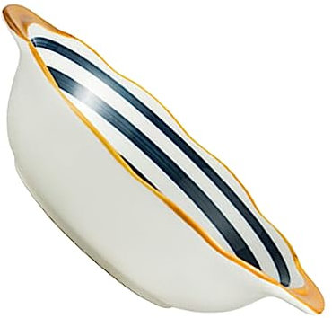 OQHAIR Anfora Teglia da Forno in Ceramica Set da Pranzo Rotondo Insalatiera in Ceramica Ciotole per Snack Ciotole per servire in Ceramica Piccola casseruola Teglia da Forno per Ristorante