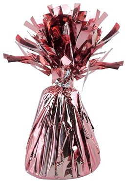 Henbrandt 6 x Rose Gold Balloon Weights 160g Iridescent Fringed Foil Balloon Floor Weight for Helium Balloons Decoration Celebration Party Accessory for Anniversary Baby Shower Birthday Wedding