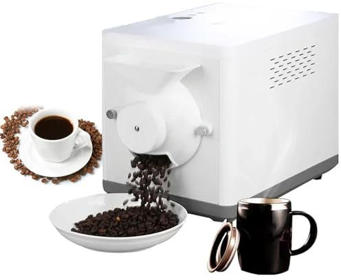 URJWAN Tostadora EléCtrica De Granos De Café,Tostadora De Frutos Secos,Tostadora De Granos De Café,Tostadora EléCtrica Antiadherente De Granos De Café De Cacahuetes Anacardos CastañAs