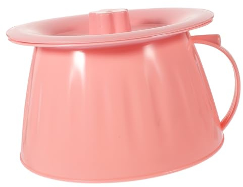 Ipetboom Orinal Portátil Tapa y Diseño Ergonómico Orinal De Resistente Para Dormitorio y Viajes Fácil De Mover y Limpiar Para Mayores y Embarazadas