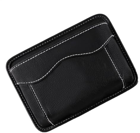 Zunishaone Autositz-Seitentaschen-Organizer, PU-Leder, selbstklebende Sitz-Seitentasche, kleine Lückenaufbewahrung, multifunktionale Konsolenfüllbox für LKW