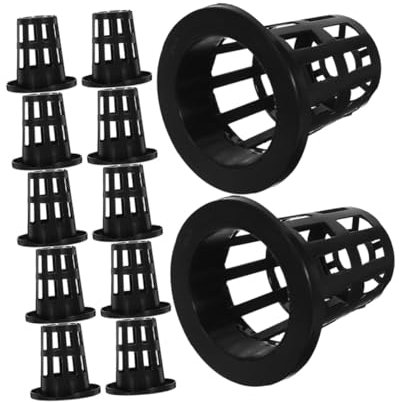 UKCOCO 50piezas Macetas De Malla para Hidroponía Reutilizables De Plástico Ranuras para Cultivo De Orquídeas Jardín o Invernadero