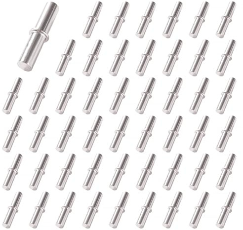 YIXISI 50 Stücke 25x5 mm Bodenträger mit Ring, Bodenträger Regalbodenträger, für Küchenschrank Bücherregalmöbel