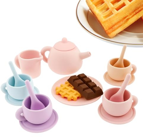 Jouet de service à thé – Jeu interactif éducatif | Ensemble de jeu tasse et théière jouet pour garçons et filles, salle de classe, vacances, maternelle, salle de jeux préscolaire