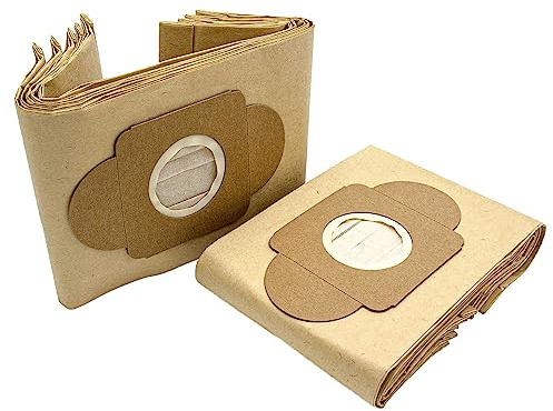 vhbw 10x Sacs compatible avec Wetrok Bantam 6 aspirateur | 21,5cm x 16cm couleur sable
