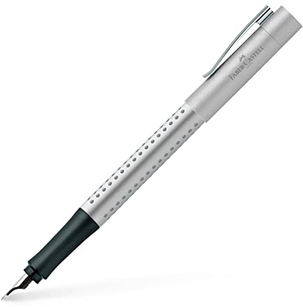 FABER-CASTELL 140900 - Füller Grip 2011, Feder M, silber