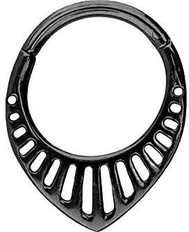 PIERCINGLINE Chirurgenstahl Segmentring Clicker | Design | Piercing für Septum Tragus Helix | Farbauswahl