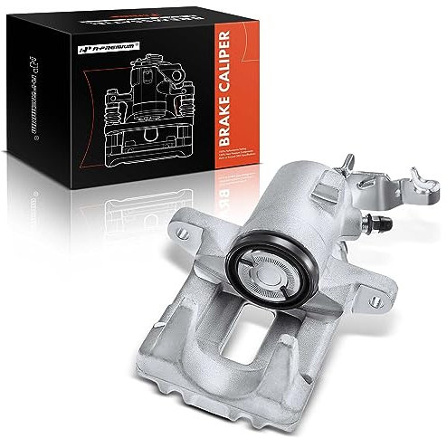 A-Premium Disc Brake Caliper Assembly without Bracket Compatible with Volkswagen and Audi Models - A3 2010-2013, Jetta 2012-2015, Golf 2011, Beetle 2014-2015, Eos 2011-2015 - Rear Right Passenger Side