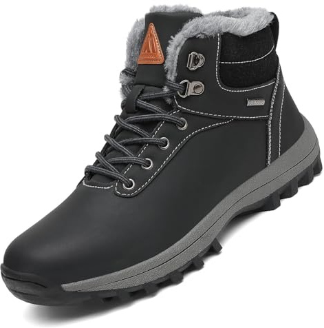 Mishansha Stivaletti invernali caldi, imbottiti, unisex, taglia 36-48 | Unisex Scarpe Invernali,Antiscivolo Stivaletti,scarpe da neve,scarponcini invernali