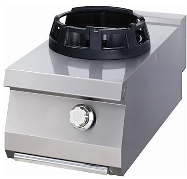 Maxima Quemador Wok Premium - Anillo para sartenes de diámetro de 28,5 cm - Sencillo - 90 cm Profundo - Gas
