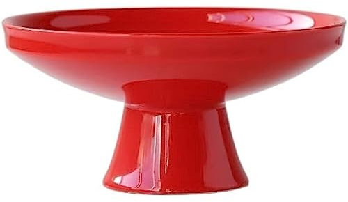 RUTAVM Frutero De Cerámica, Frutero Creativo De Pie Alto para Sala De Estar, Mesa De Café, Aperitivos, Dulces, Cesta De Frutas Decorativa, Vajilla, Pieza Central para Bodas Antiguas,2 Piezas
