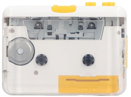 Kassettenspieler, Kassetten-zu-MP3-Konverter über USB, Tragbarer Kassettenrekorder, Eingebauter Lautsprecher, mit Kopfhörern, Kompatibel mit XP 7-Computern