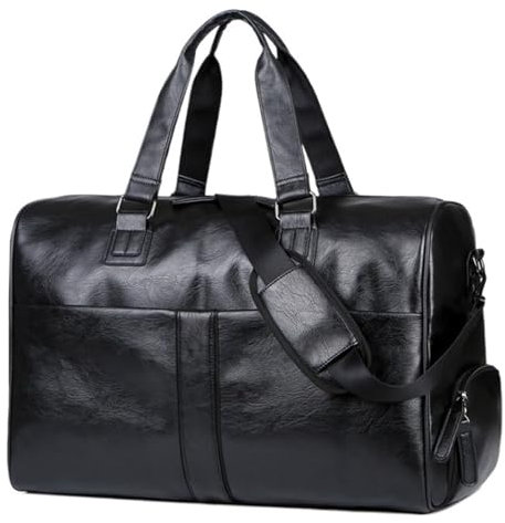 Reise Kleidersack Reisetasche 18-Zoll-PU-Reisetasche Für Wochenendtrip, Handgepäck, Fitnessstudio, Sporttasche Für Herren Handgepäck-Kleidersack Kleidersäcke für Reisen