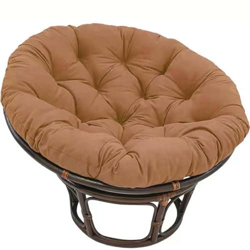 JIcloun Papasansessel Kissen, Radar Stuhl Pad, Outdoor Sitzkissen für Hängesessel Rattanstühle Gartenstuhlauflagen Rundes Schaukelstuhlkissen, Garten Hängendes Eierstuhlkissen,N,100 * 100cm