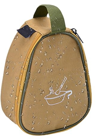 Mimoqk Sac à Vaisselle, Sac de Bol de Camping - Sac de Vaisselle de Camping, Sac de Bol, Sac de Camping, Tissu Oxford pour activités de Plein air, Kaki foncé, riferimento Alla descrizione, Se