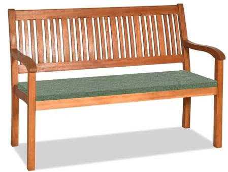 Orumrud 3CM Dicke Bankauflage Bankkissen mit Abnehmbarem Bezug,120x40x3cm rutschfeste Sitzkissen Sitzauflage Bank Sitzpolster Bankpolster Waschbare Stuhlkissen Gartenbank,Achatgrün