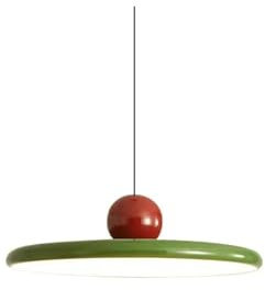 Lighting Lustre, Lampe Suspendue Soucoupe Volante rétro médiévale, Lampe de Chevet de crème Minimaliste, Lampe d'étude, Lampe de décoration intérieure d'île de Table (Rouge et Rouge) Lighting