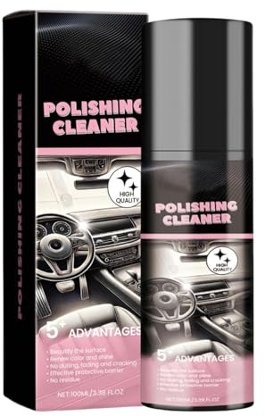 2 Stück Auto Innenraum Reiniger, 100ml Cockpit Reiniger Auto-Innenpolitur, Cockpitspray Und Kunststoffreinige Für Cockpitpflege & Innenraumpflege, Porentiefe Reinheit Für Kunststoff, Polster, Leder